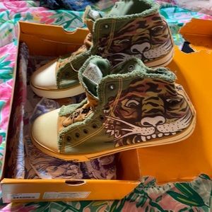 Rare Ed Hardy Men’s slip on high top - size 12